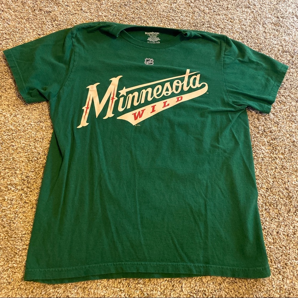 Reebok Minnesota Wild Dubnyk Men’s T-shirt Sz M